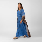 Sarab Vintage Silk Sari Kaftan: Sustainable Luxury One-of-a-Kind