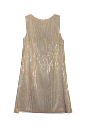 Imu sequin shift dress in silver and gold